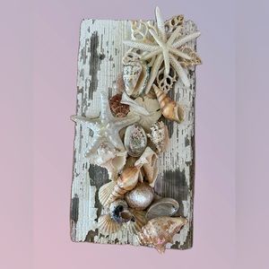 NEW HANDCRAFTED RUSTIC SEASHELL DECOR Proceeds will be donated to Kim’s Krew,Inc